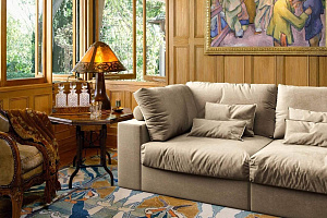 Легкий бескаркасный диван Элизиум для дачи, супер мягкий диван 